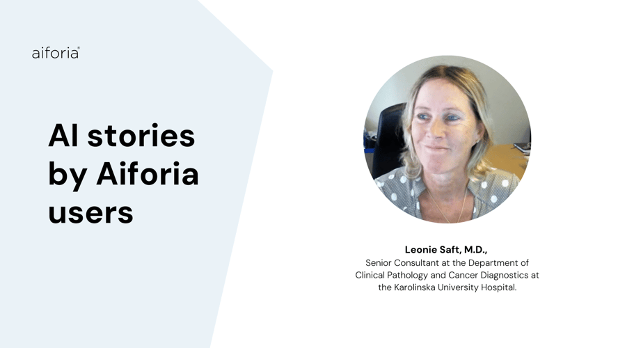 AI stories by Aiforia users: interview with Dr. Leonie Saft